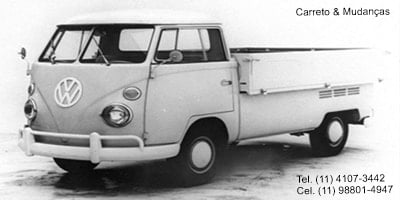 Transporte de carreto e mudanças Kombi carroceria de madeira